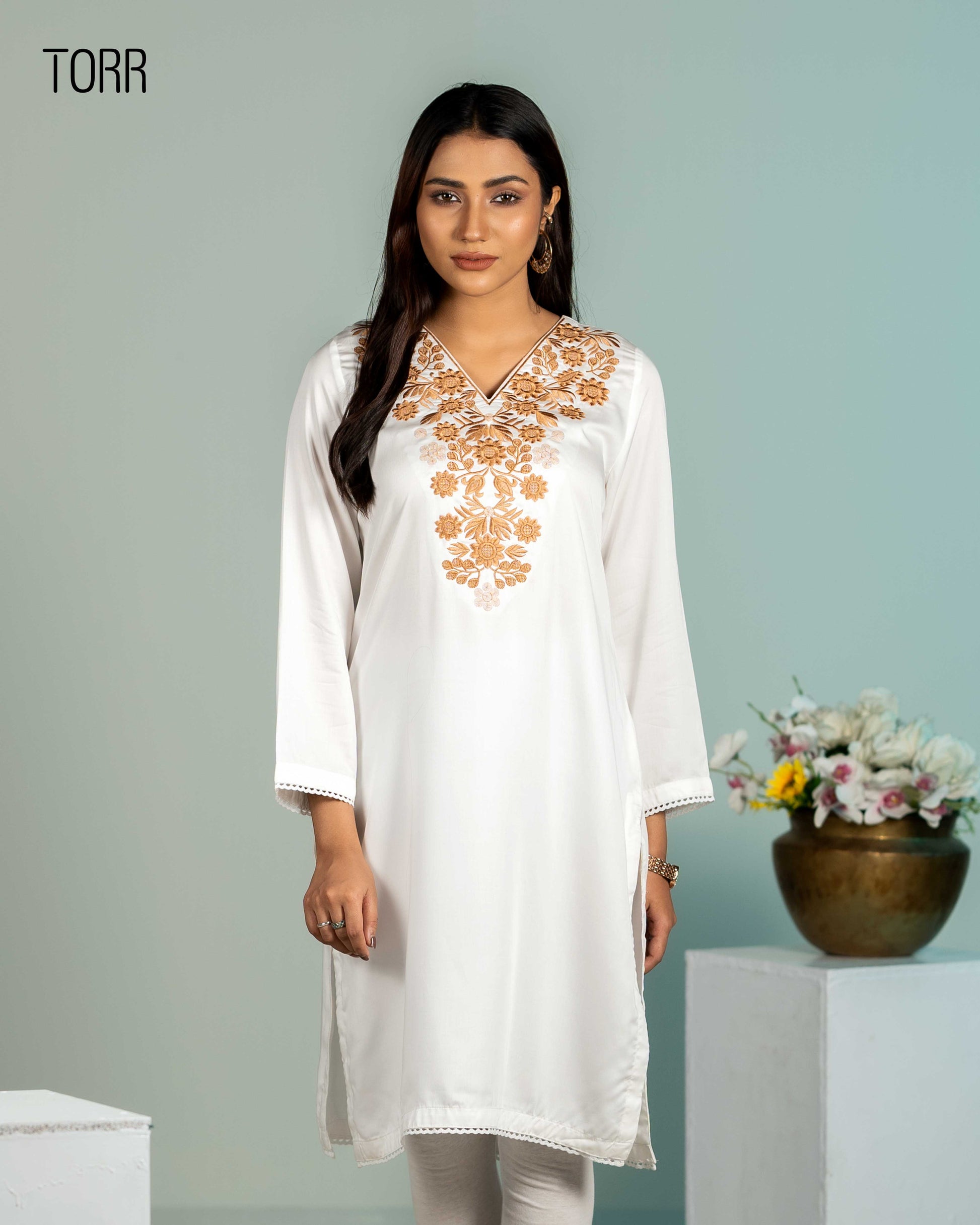 Ethnic Wear (01 Piece Kurti) | White