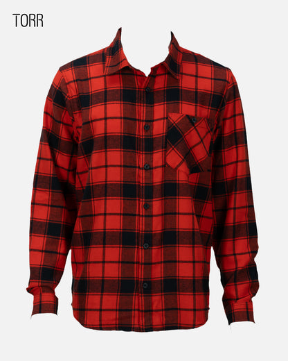 Men's L/S Casual Shirt | Red Check