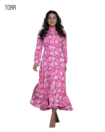 Women's Long Top | Flower Aop