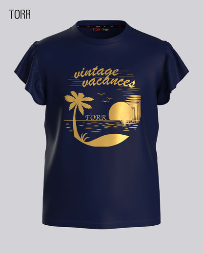 Girl's T-shirt  | Athletic Navy