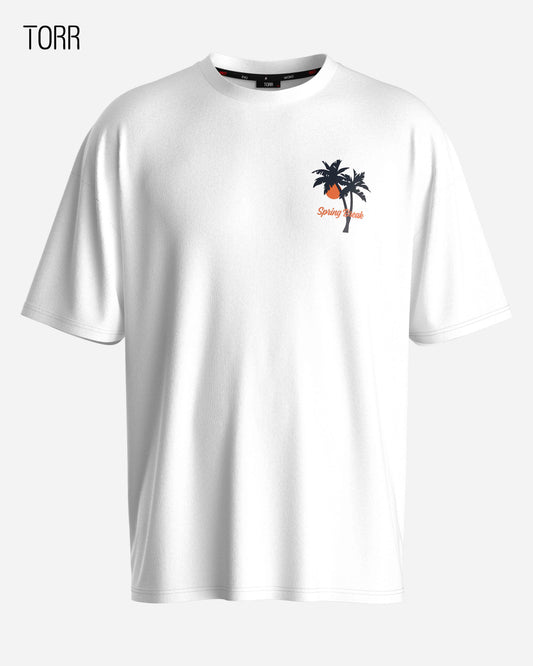 Drop Shoulder T-shirt | White