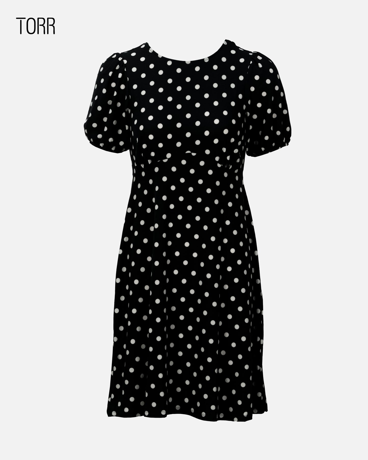 Women's Long Top | White Dot Aop