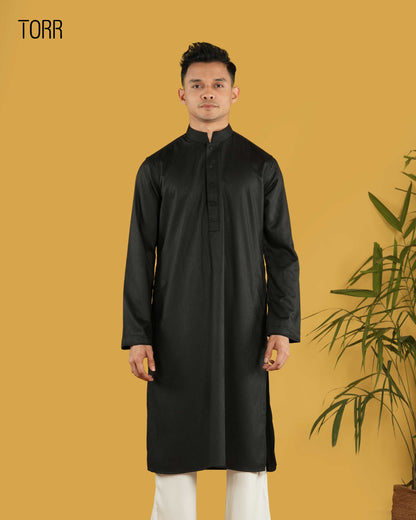 Men's Panjabi | Black Lurex