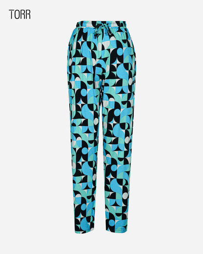 Womens Trouser | Paste Geometric AOP
