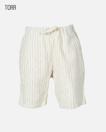 Boys Shorts | Ecru Stripe