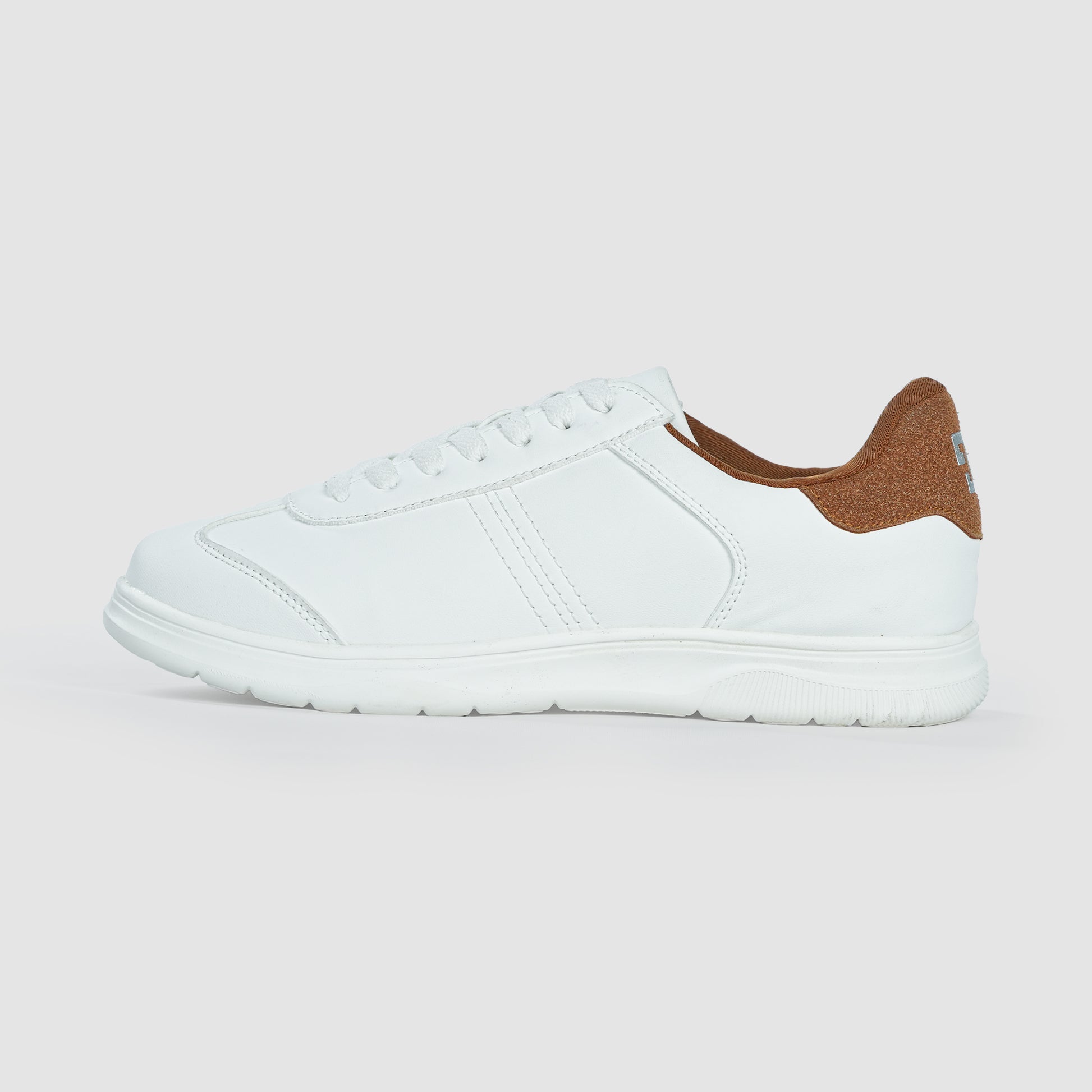 Torr Men’s Casual Shoe | White/Brown – TORR