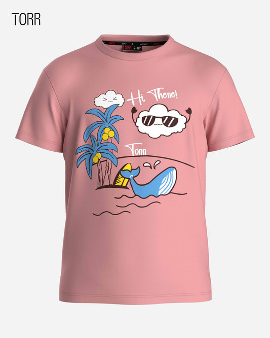 Boys T-shirt  | Pink Solid