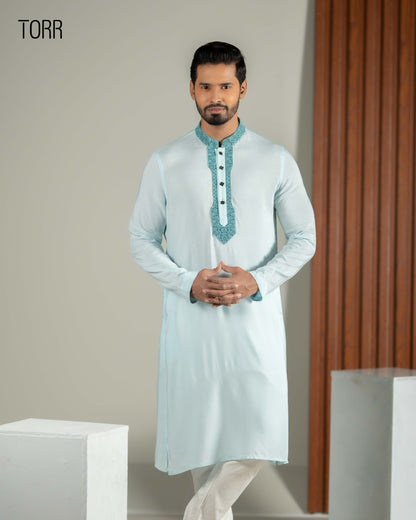 Men's Panjabi | Blue Glow