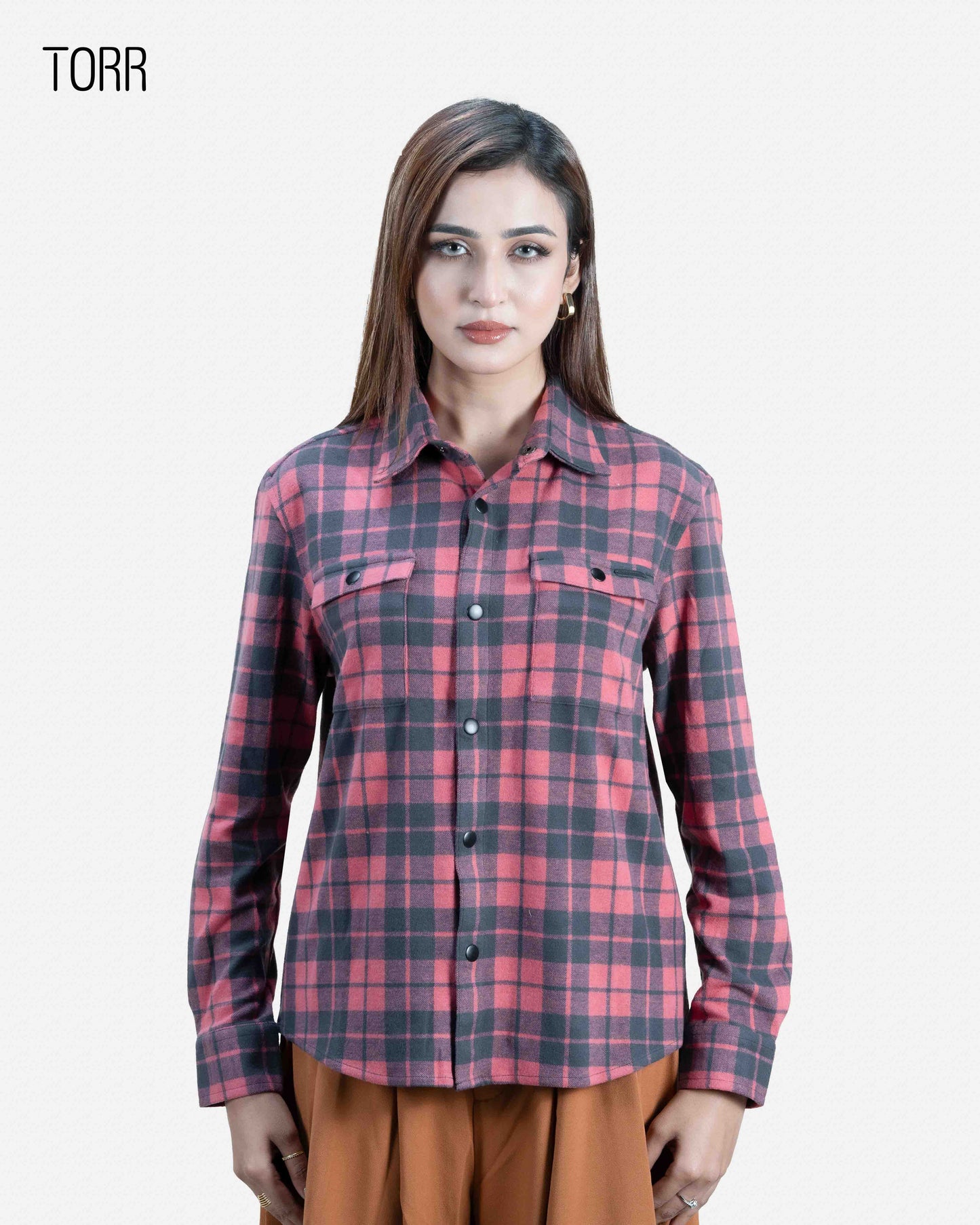 Women's Shacket | Cinnabar Plaid