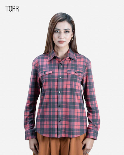 Women's Shacket | Cinnabar Plaid