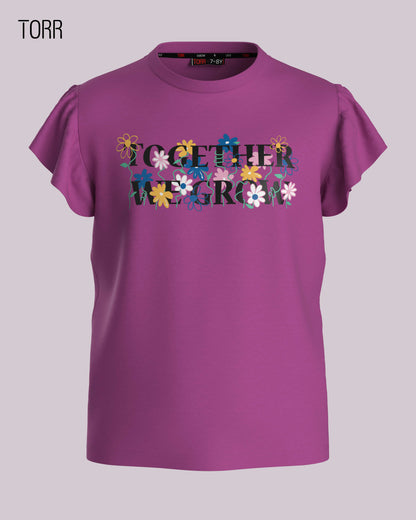 Girl's T-shirt  | Purpel Orehid