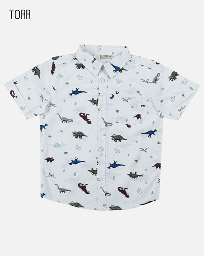 Boys Shirt  | White Aop