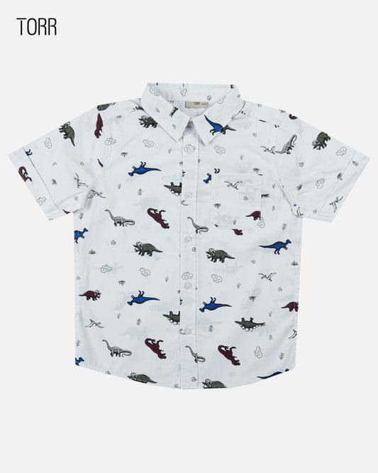Boys Shirt  | White Aop