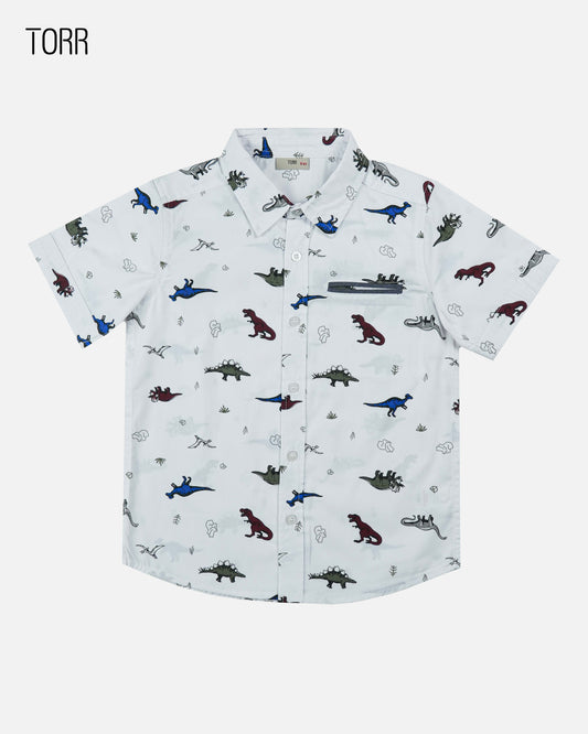Boys Shirt  | Aop Woven Poplin