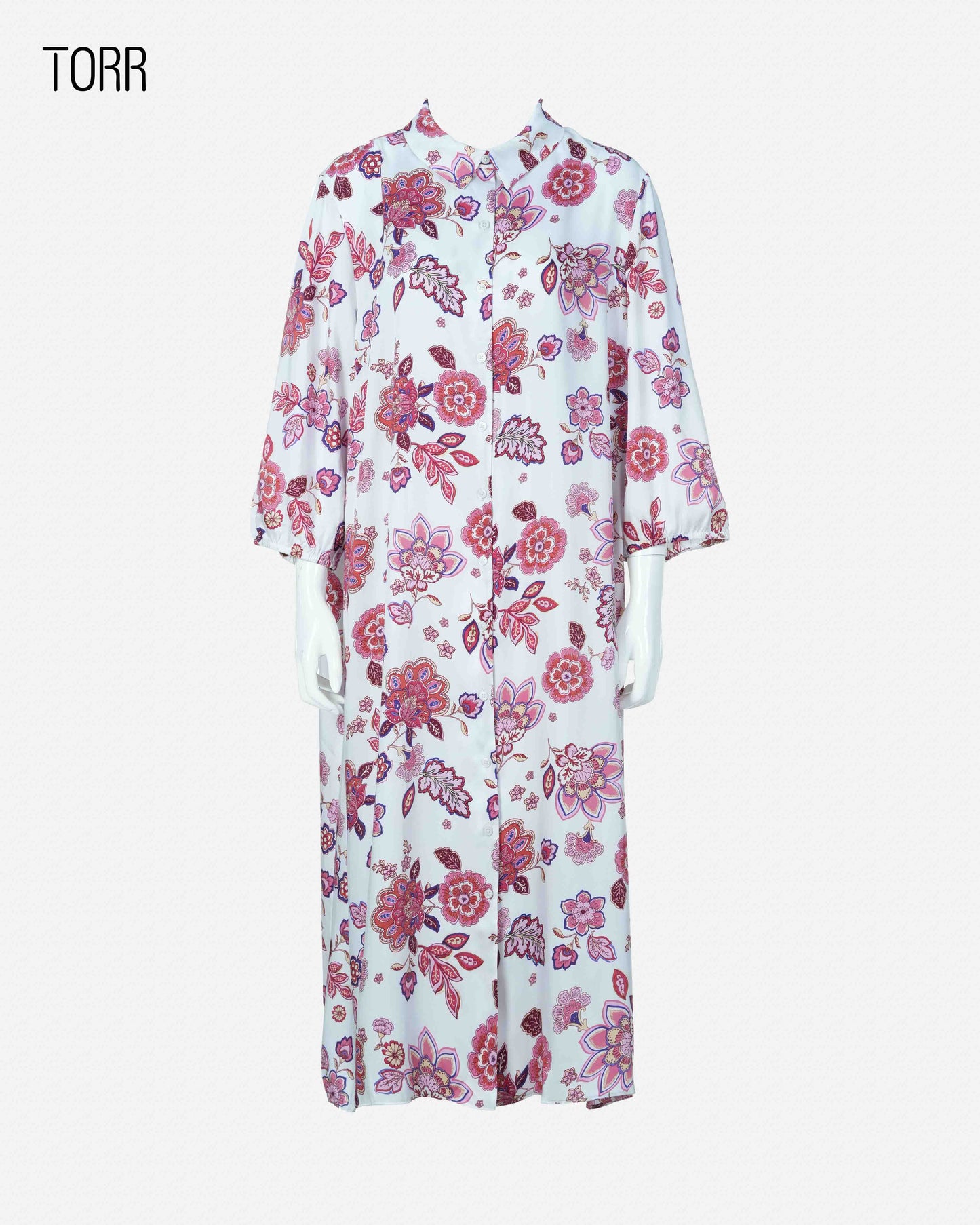 Women's Long Top | Flower Aop