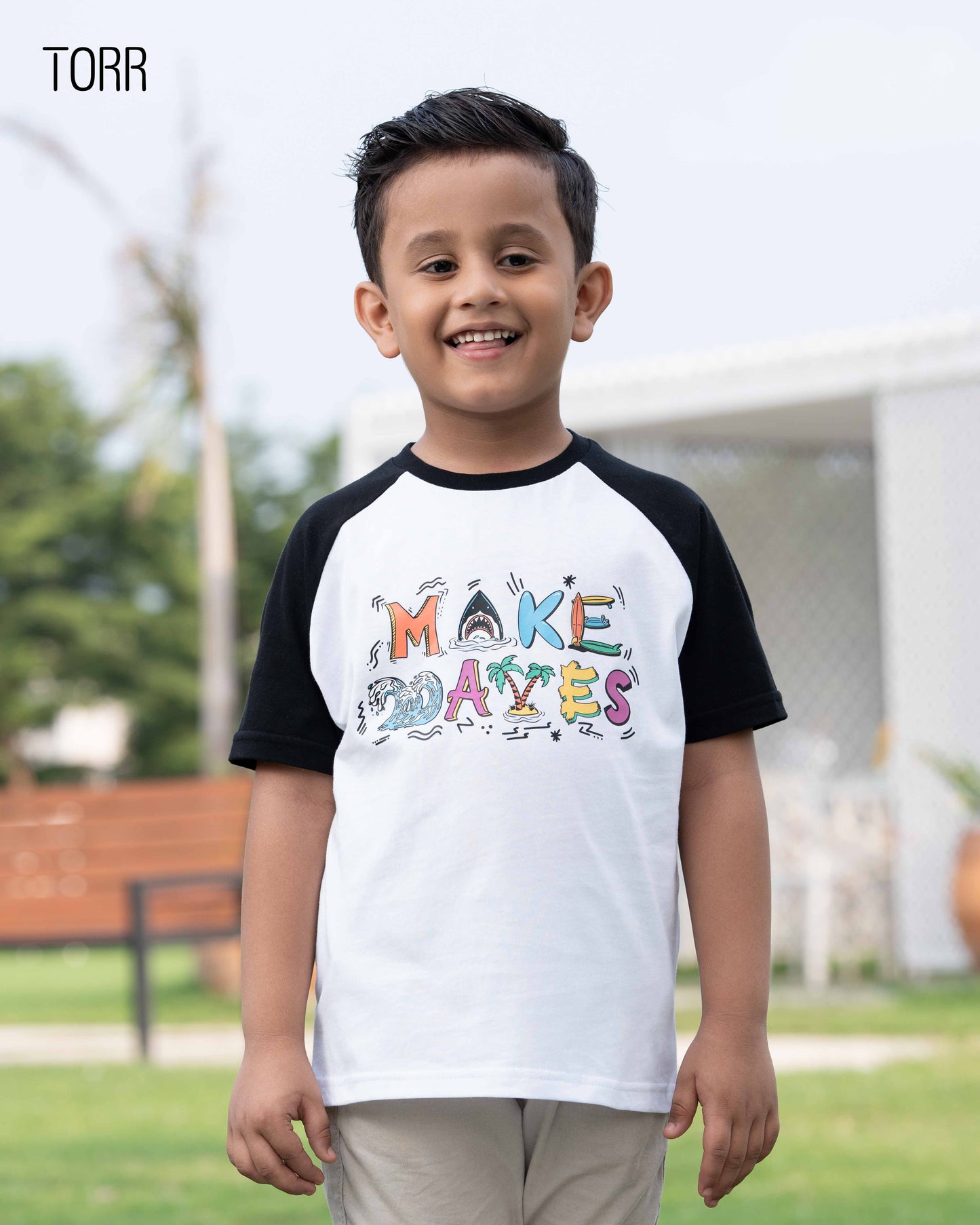 Boys T-shirt | Black White