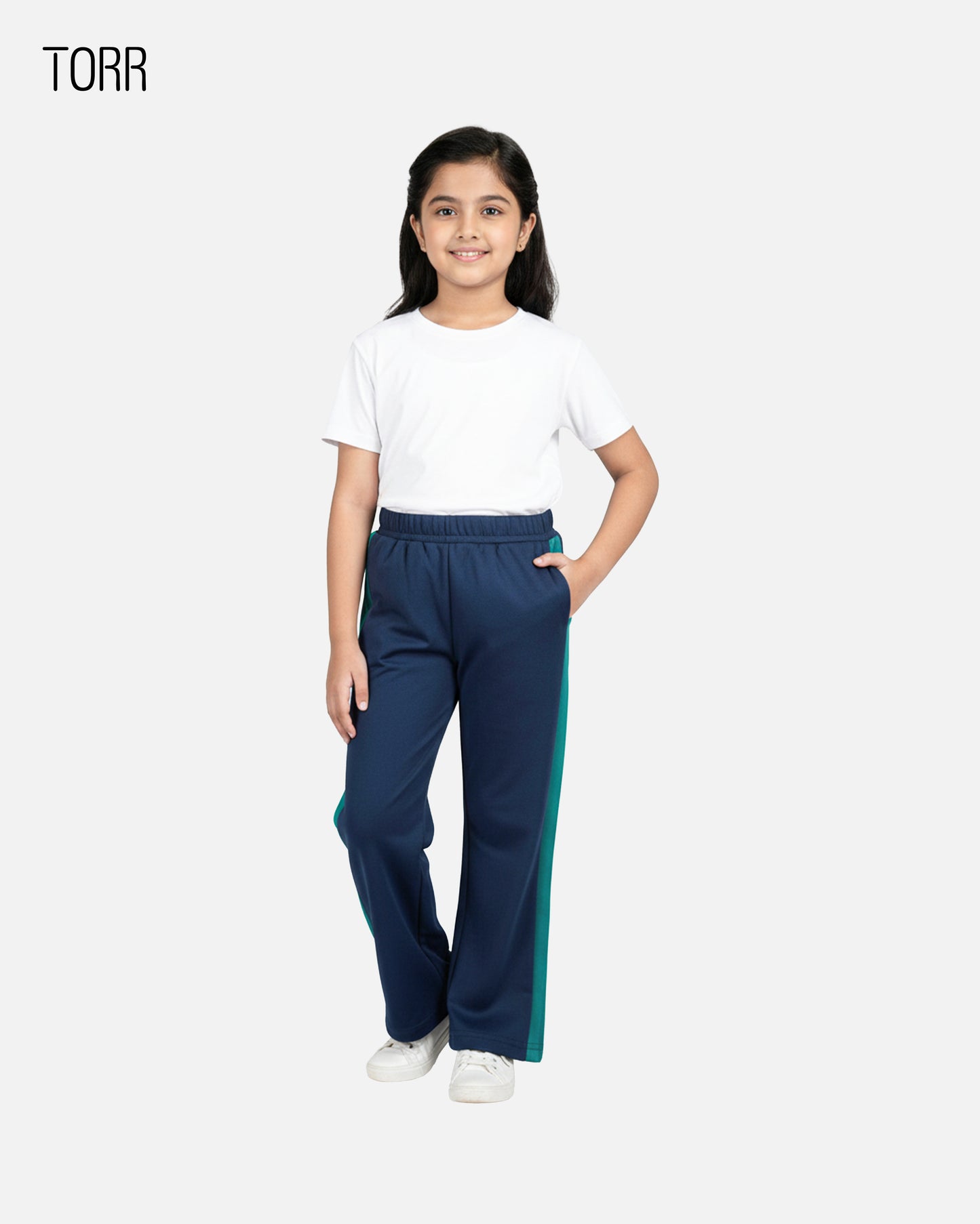 Girl's Trouser | Navy Green