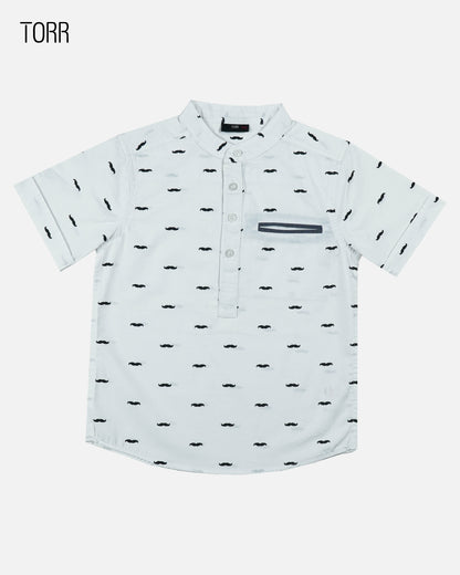 Boys Shirt  | Aop Woven Poplin