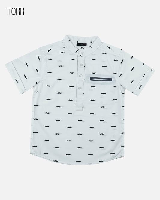Boys Shirt  | Aop Woven Poplin
