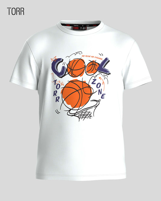 Boys T-shirt  |WHITE