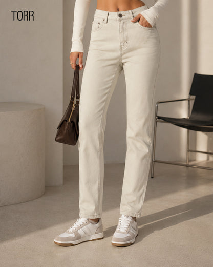 Women's Denim Pant | Ecru