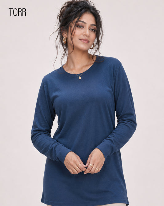 Women's L/S T-Shirt | Navy