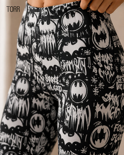 Women's Leggings | BLACK/WHITE AOP