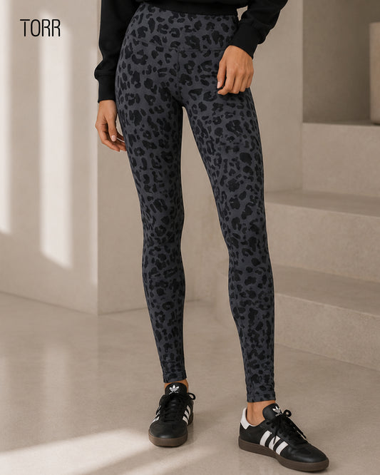 Women's Leggings | Dark Grey Aop