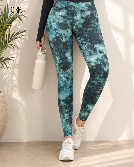 Women's Leggings | Smoky Green AOP