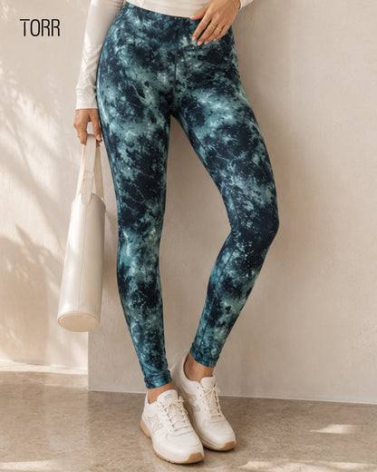 Women's Leggings | Smoky Green AOP
