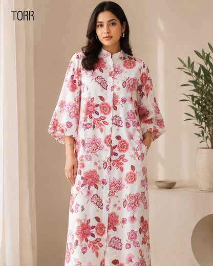 Women's Long Top | Flower Aop