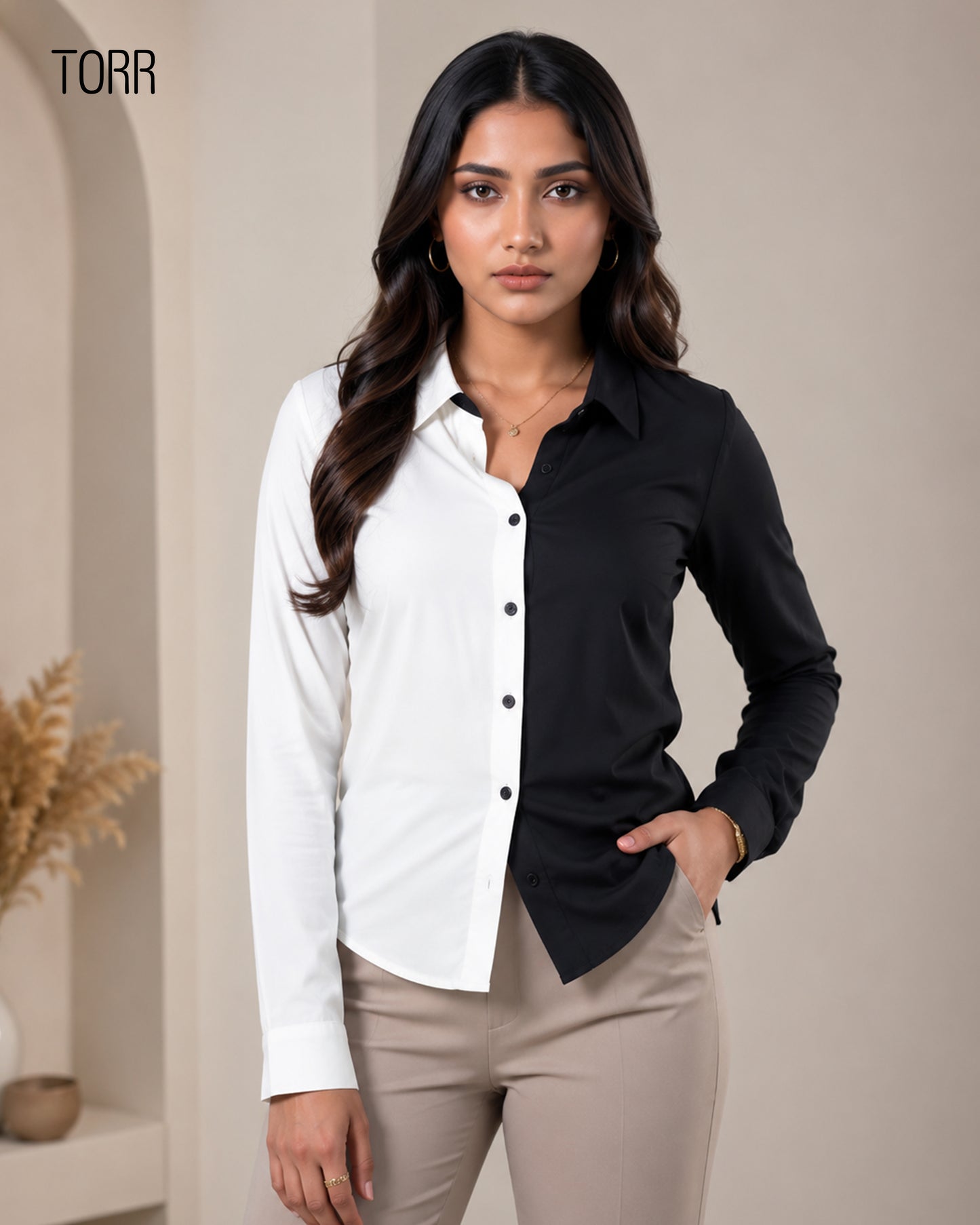 Women's Shirt | BLACK/WHITE