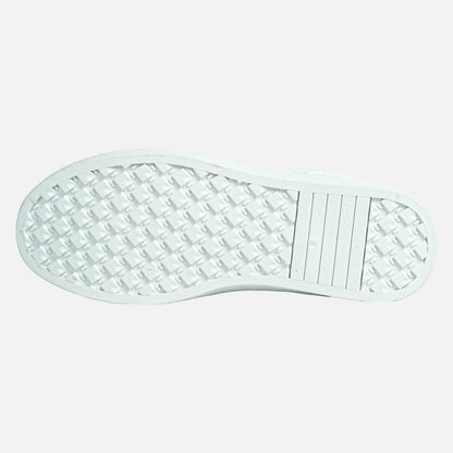 Panda Women’s Casual Sneaker | White Blue Pink