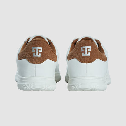 Torr Men’s Casual Shoe | White/Brown