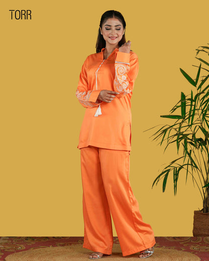 Women's Co-Ord Set | Tangerine