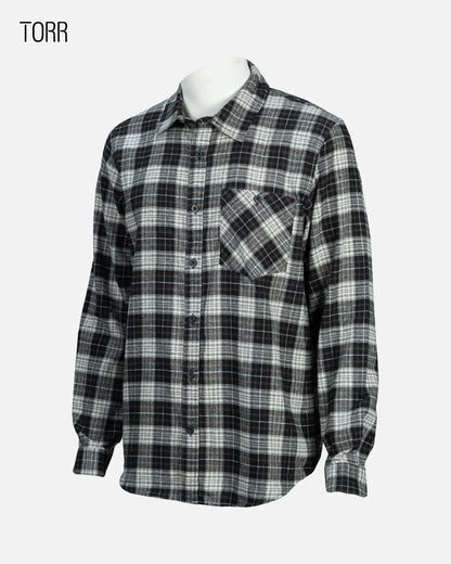 Men's L/S Casual Shirt | Black Check