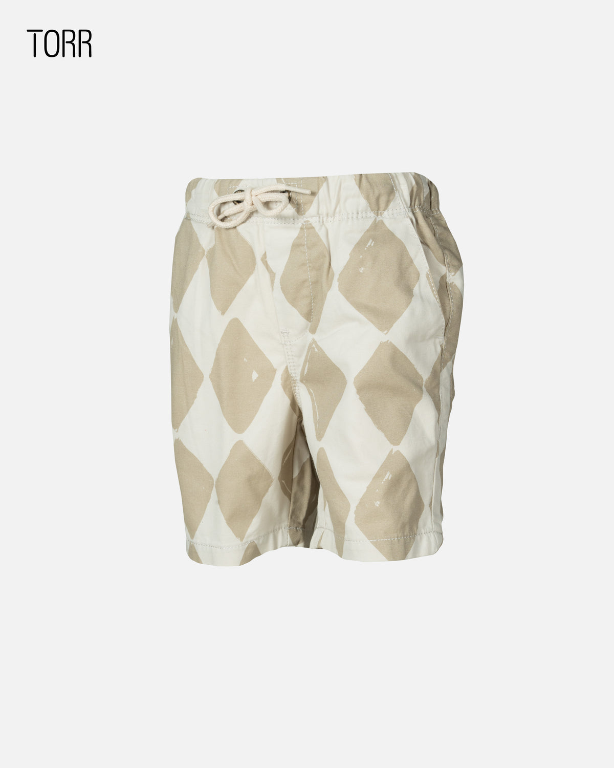 Boys Shorts |Stone Checkboard