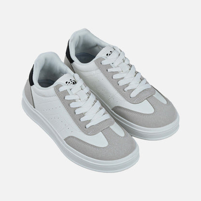 Panda Women’s Casual Sneaker | White Grey