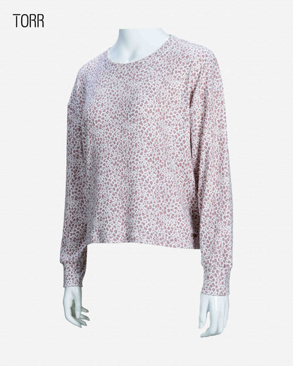 Womens Crop Sweatshirt | Animal Print