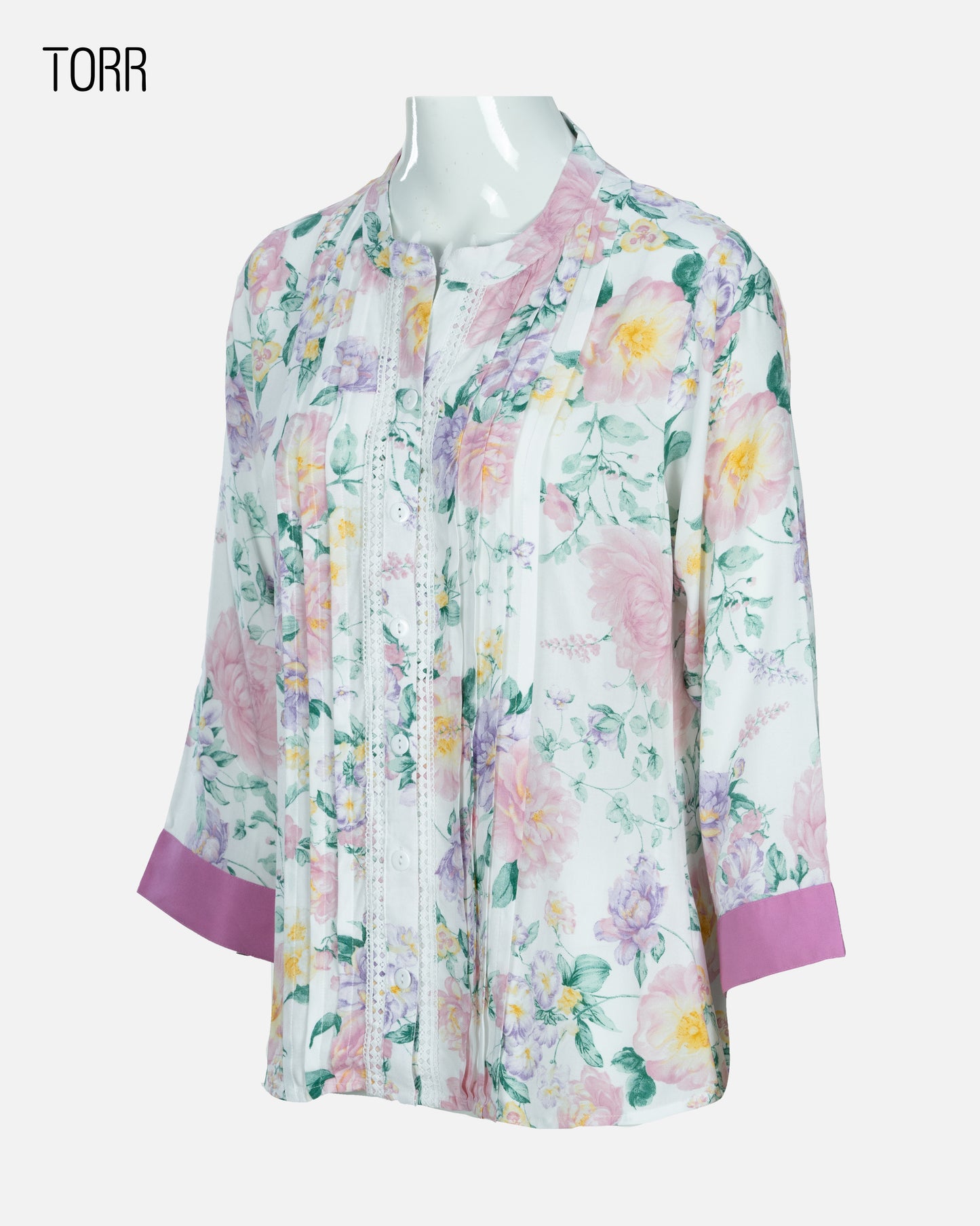 Women's Top | White Floral AOP