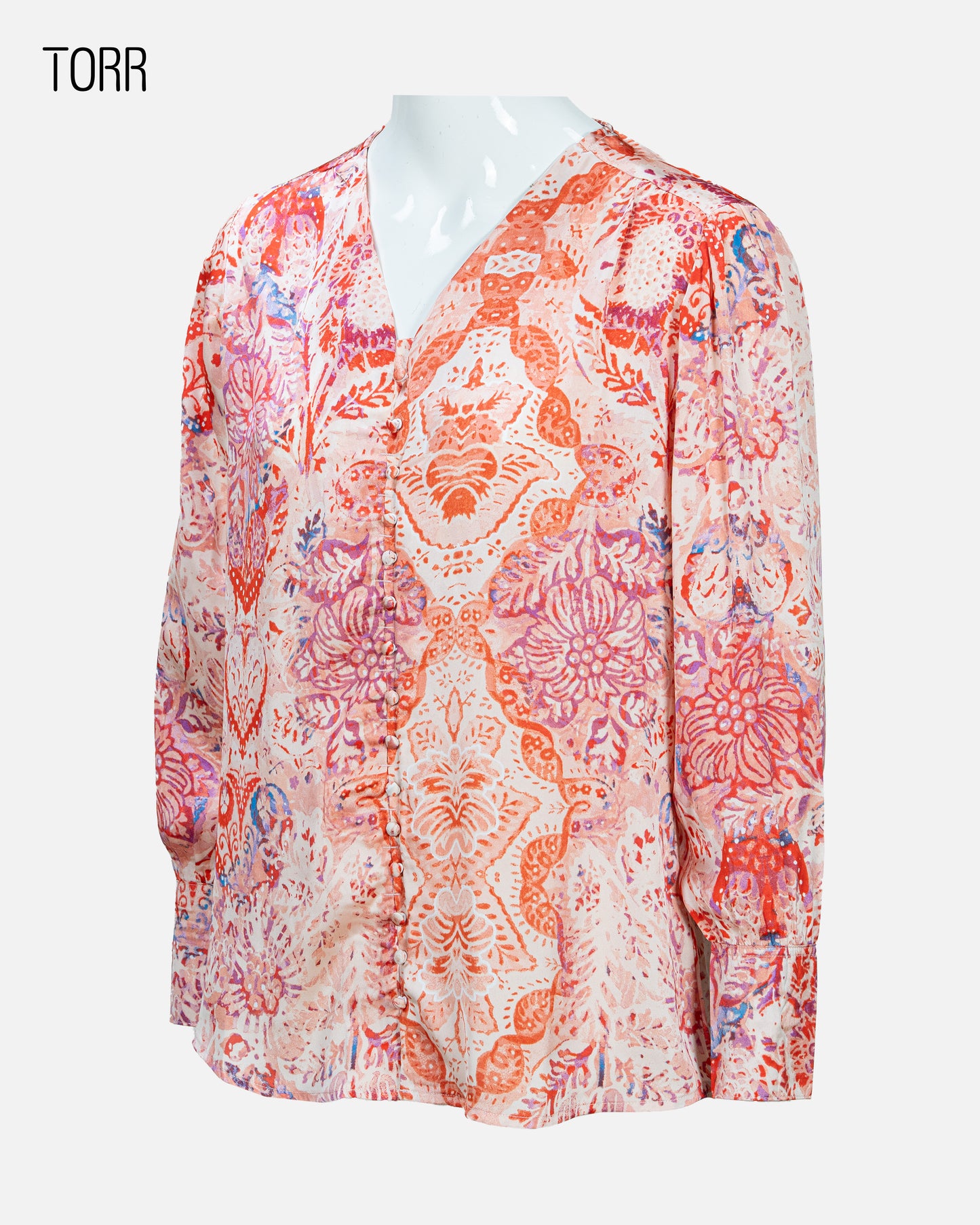 Women's Crop Top | Peach Coral AOP