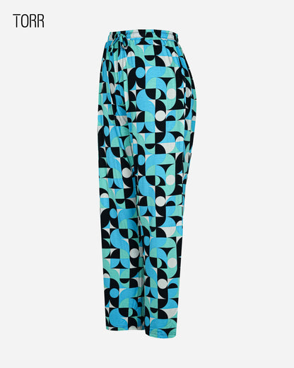 Womens Trouser | Paste Geometric AOP