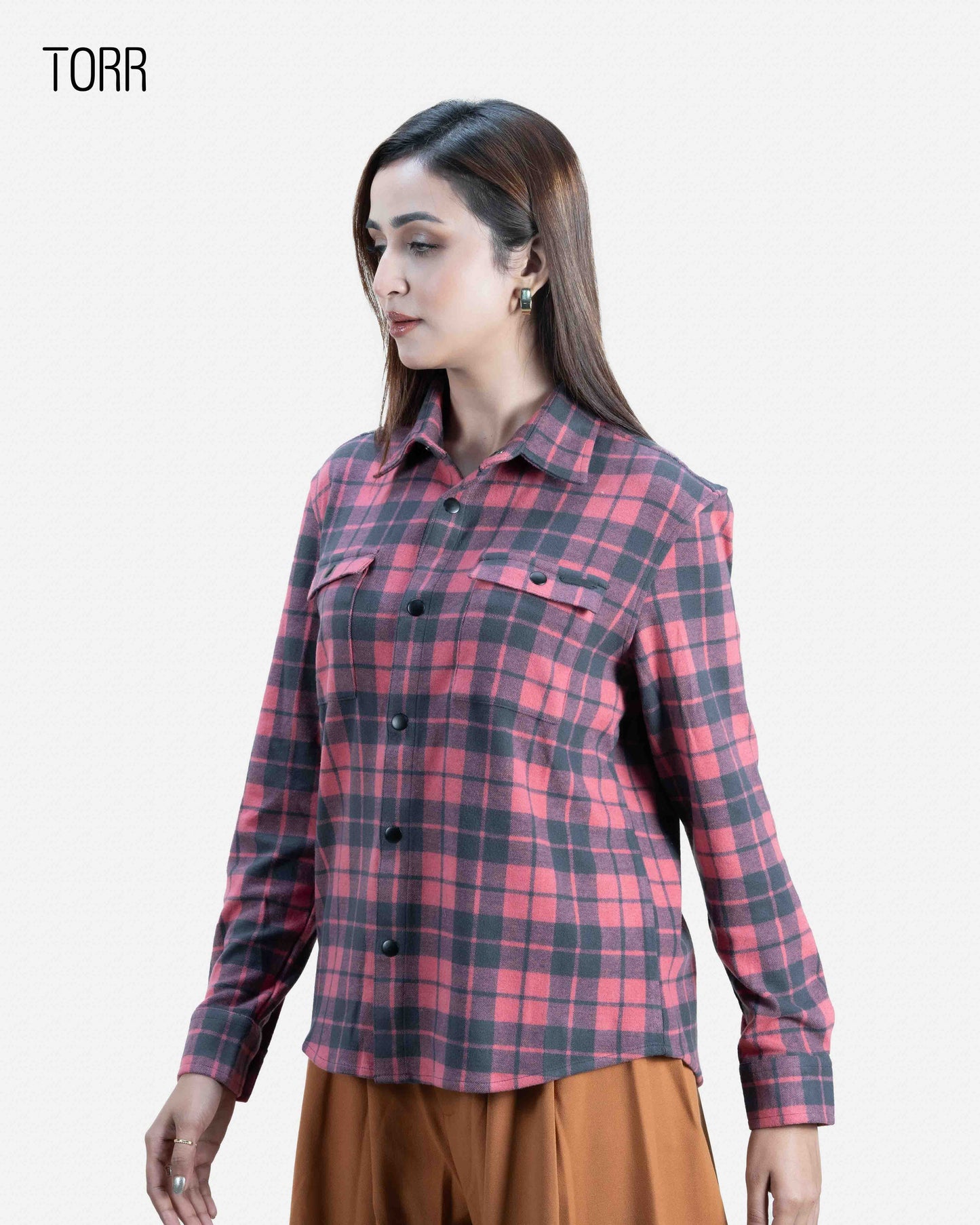 Women's Shacket | Cinnabar Plaid