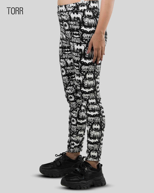 Women's Leggings | BLACK/WHITE AOP