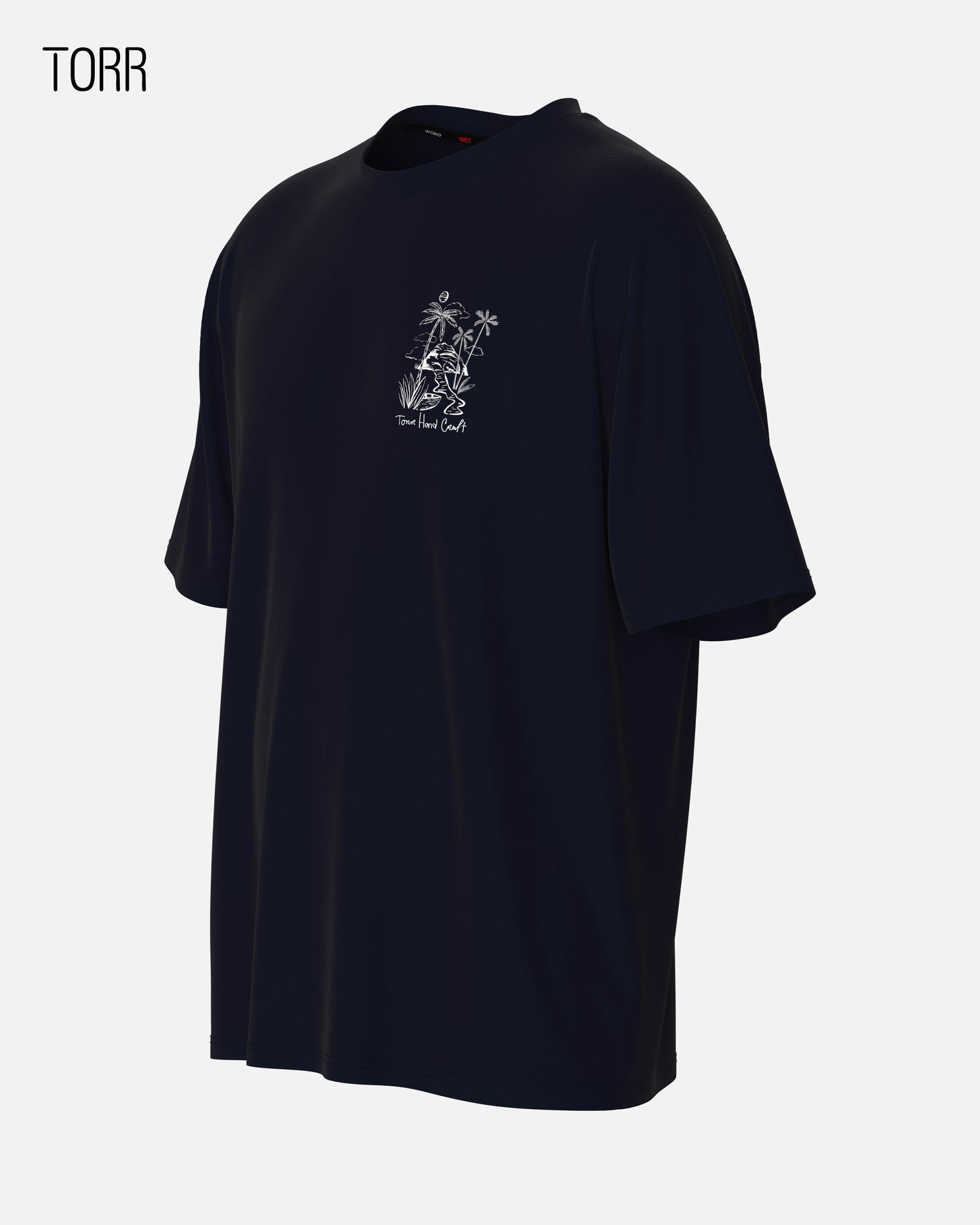 Drop Shoulder T-shirt | Night Sky