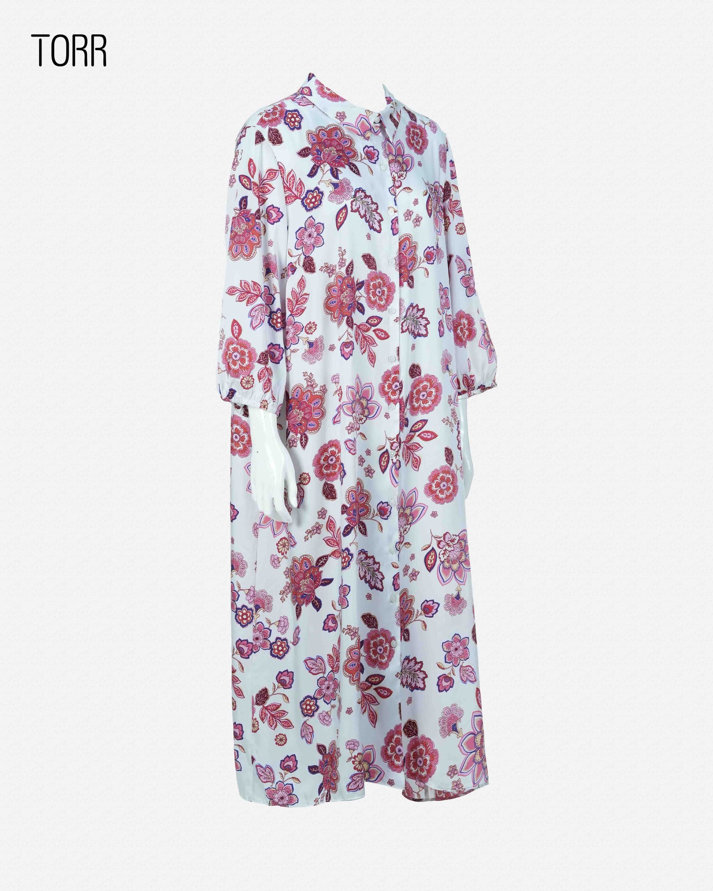 Women's Long Top | Flower Aop