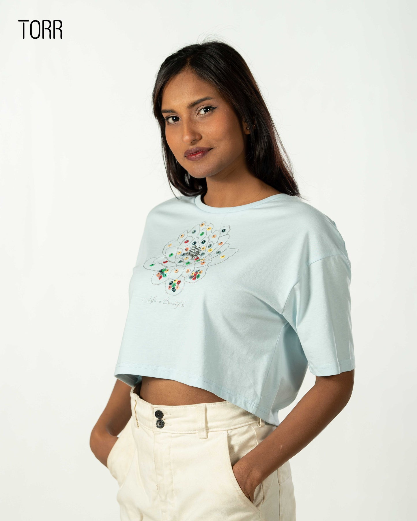 Women's Crop Top | Omphalodes