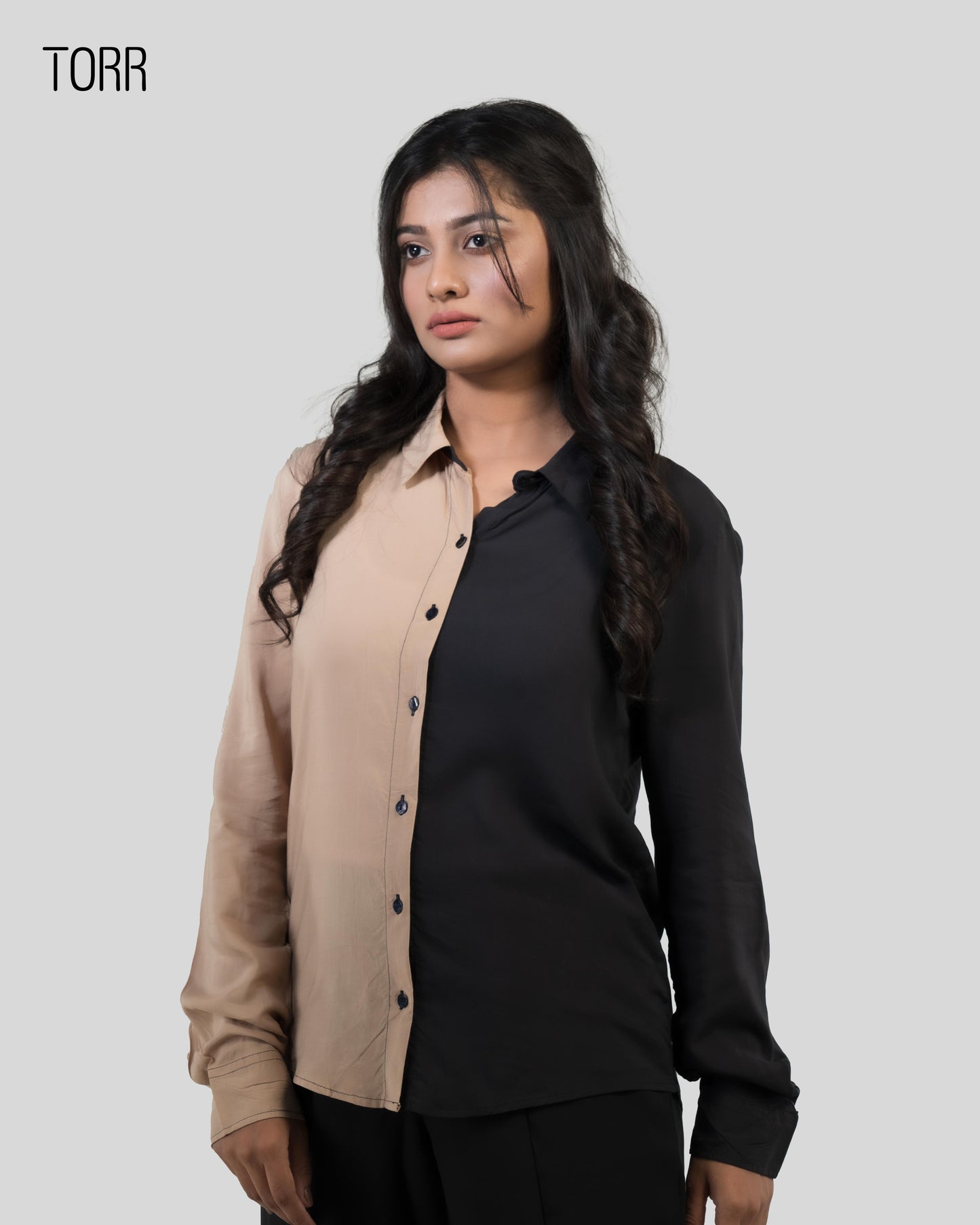 Women's Shirt | BLACK/BEIGE