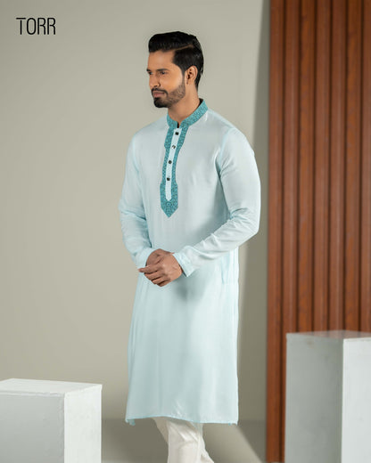 Men's Panjabi | Blue Glow