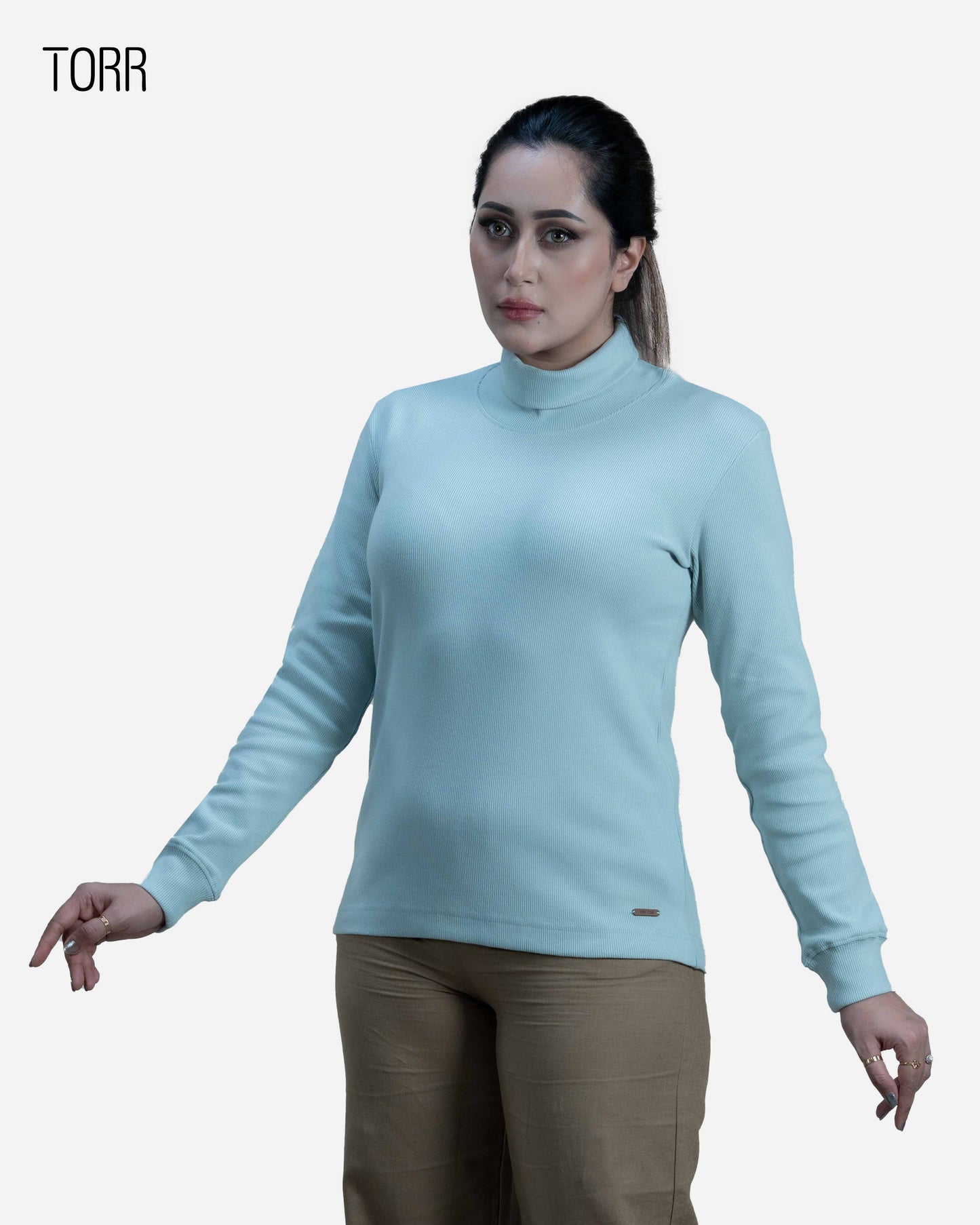 Women's Turtle Neck | Fleeting Green